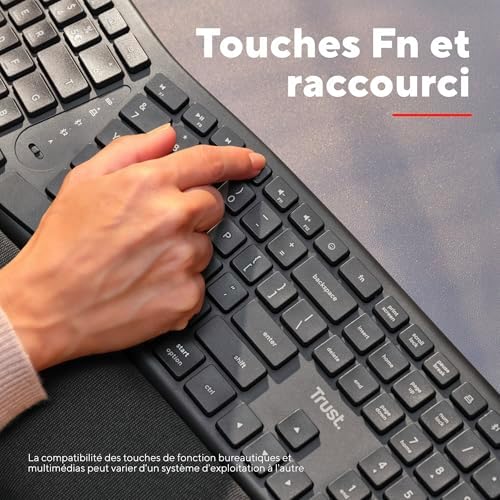 Vue 6 de Trust Arvia Clavier Ergonomique