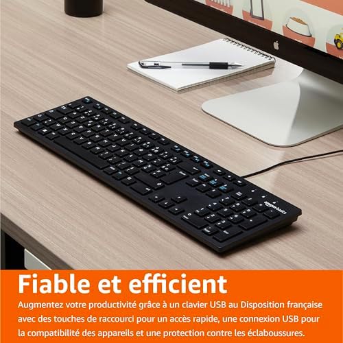 Vue 6 de Amazon Basics Clavier Usb