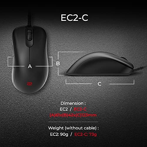 Vue 3 de Benq Zowie Ecc Souris
