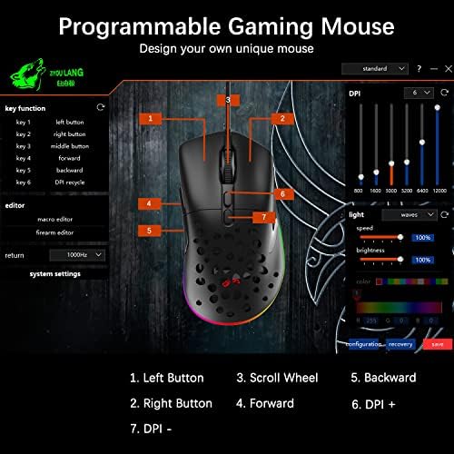 Vue 6 de Souris Gpro Gaming Wired