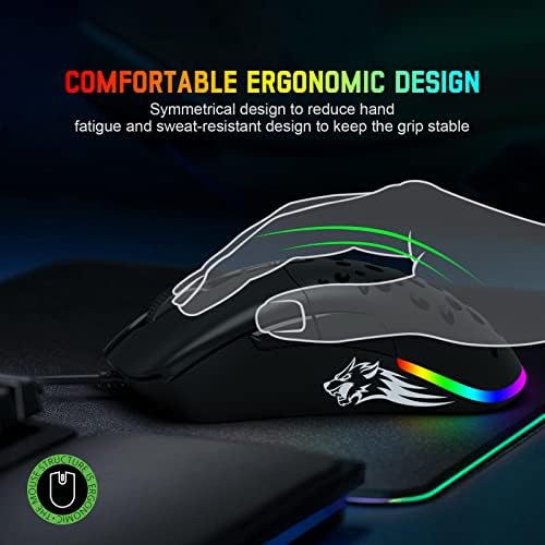 Vue 7 de Souris Gpro Gaming Wired