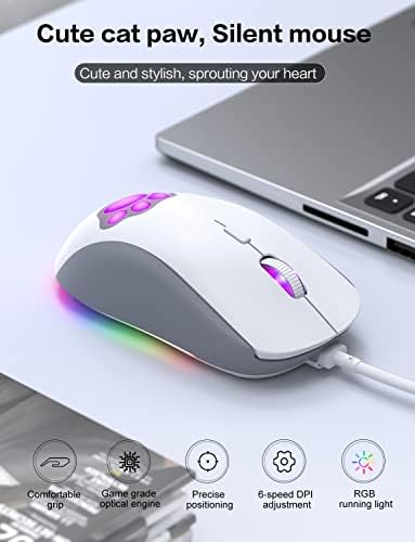 Vue 2 de Cat Claw Rgb Souris
