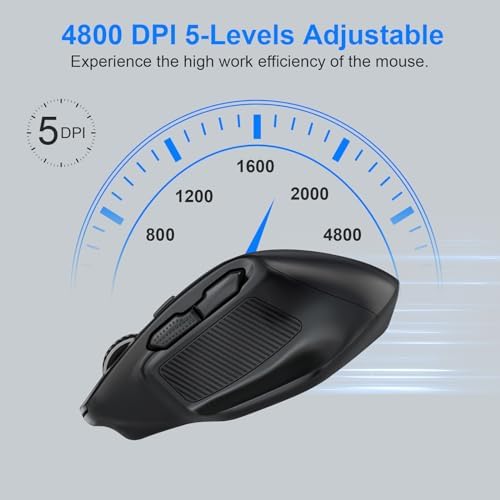 Vue 4 de Grande Souris Usb Sans