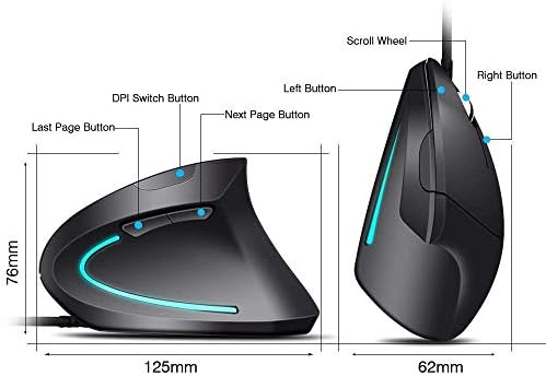 Vue 3 de Souris Usb Filaire Souris