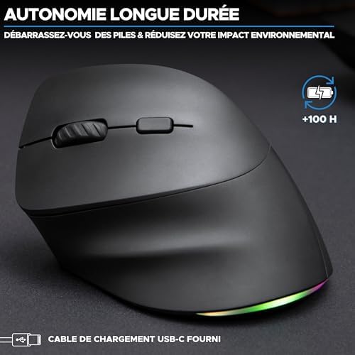 Vue 3 de Bluestork Souris Sans Fil