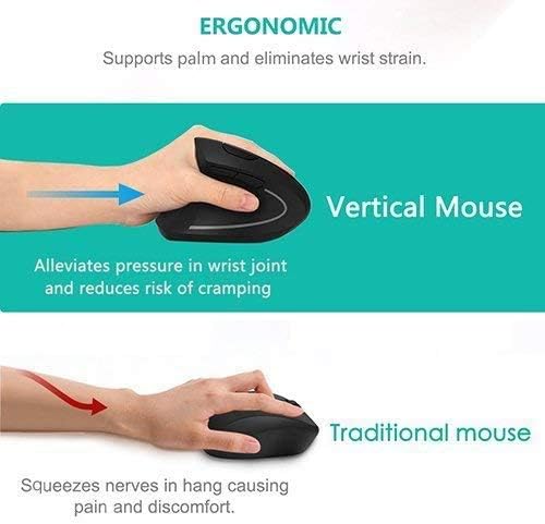 Vue 3 de Souris Ergonomique Main Gauche