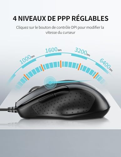 Vue 2 de Tecknet Mouse Pro