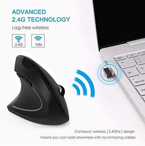 Vue 5 de Souris Ergonomique Main Gauche