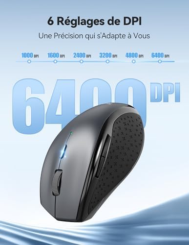 Vue 3 de Tecknet Pro Souris Sans