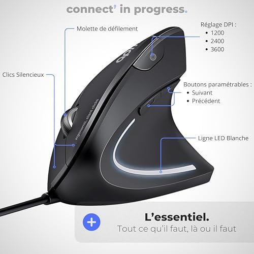 Vue 4 de Apm Kyno Souris Ergonomique