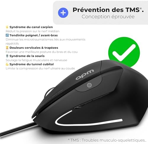 Vue 6 de Apm Kyno Souris Ergonomique