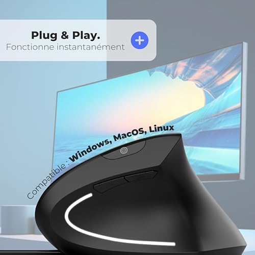 Vue 7 de Apm Kyno Souris Ergonomique