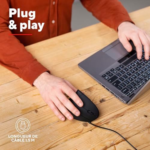 Vue 4 de Trust Verto Souris Ergonomique