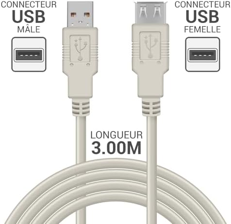 Vue 2 de Waytex Rallonge Cable Usb
