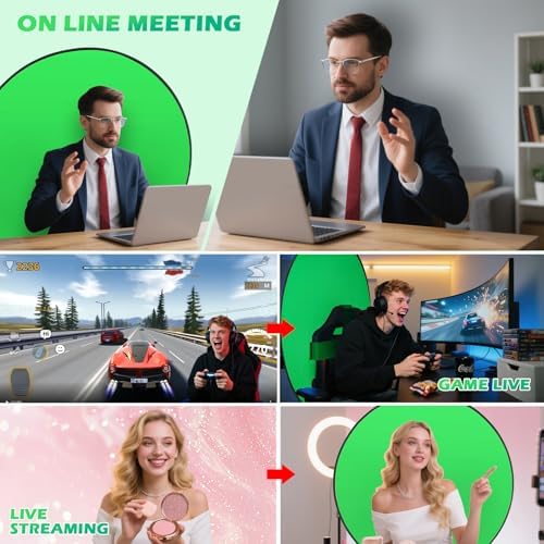 Vue 3 de Portable Green Screen Chaises