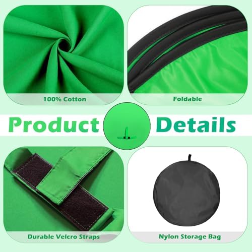 Vue 4 de Portable Green Screen Chaises