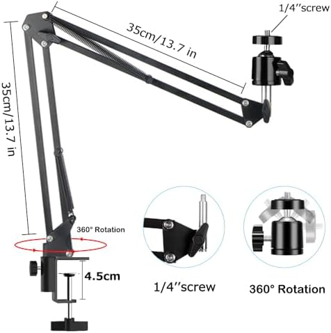 Vue 2 de Support De Camera Webcamsupport