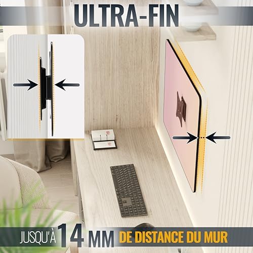 Vue 4 de Ricoo Support Mural Tv