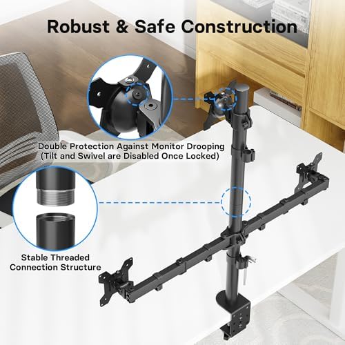 Vue 2 de Bontec Support Ecran Pc