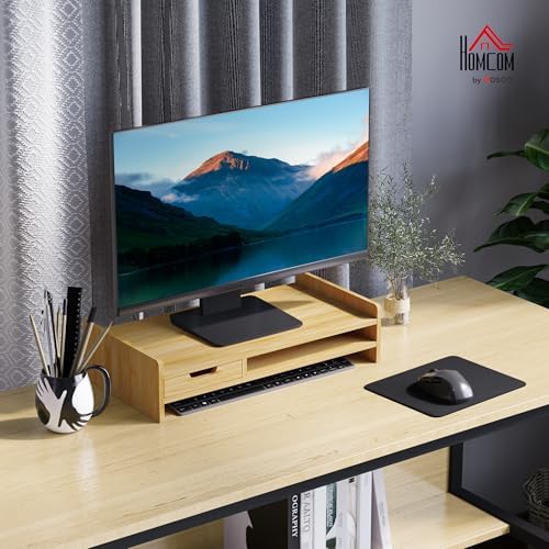 Vue 2 de Homcom Rehausseur Ecran Pc