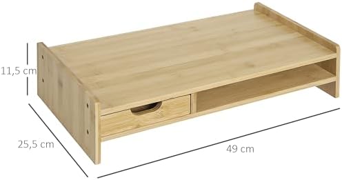 Vue 7 de Homcom Rehausseur Ecran Pc