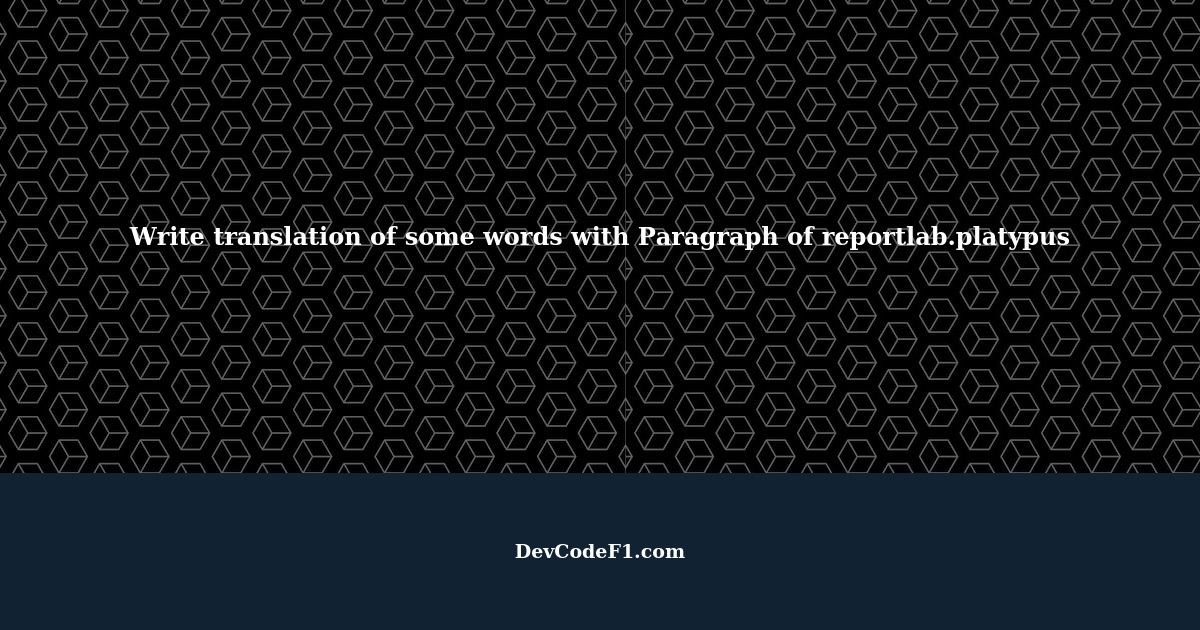Write translation of some words just below them with Paragraph of ...
