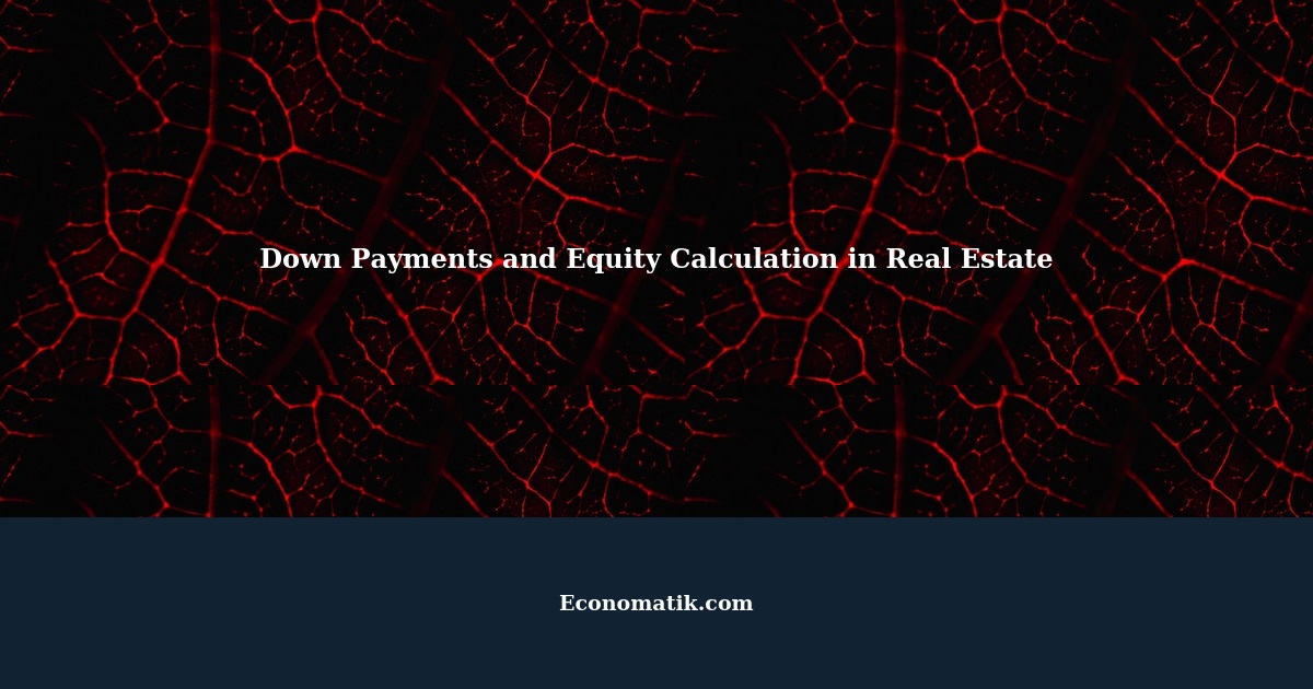 Understanding How Down Payments Affect Equity Calculation in Real Estate
