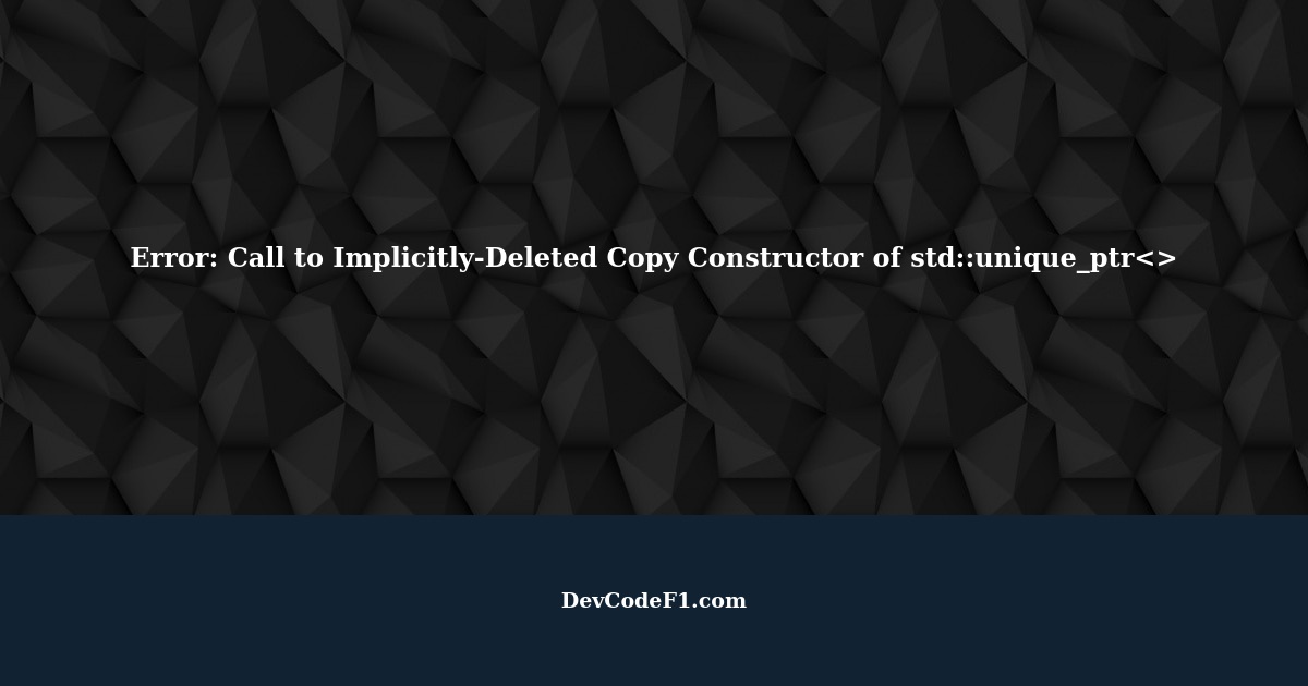 c copy assignment operator is implicitly deleted