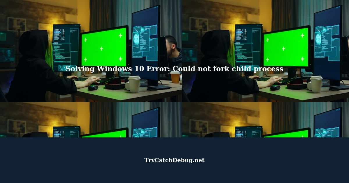 How to Solve Issues with Windows 10 Error Could not fork child process Resource temporarily