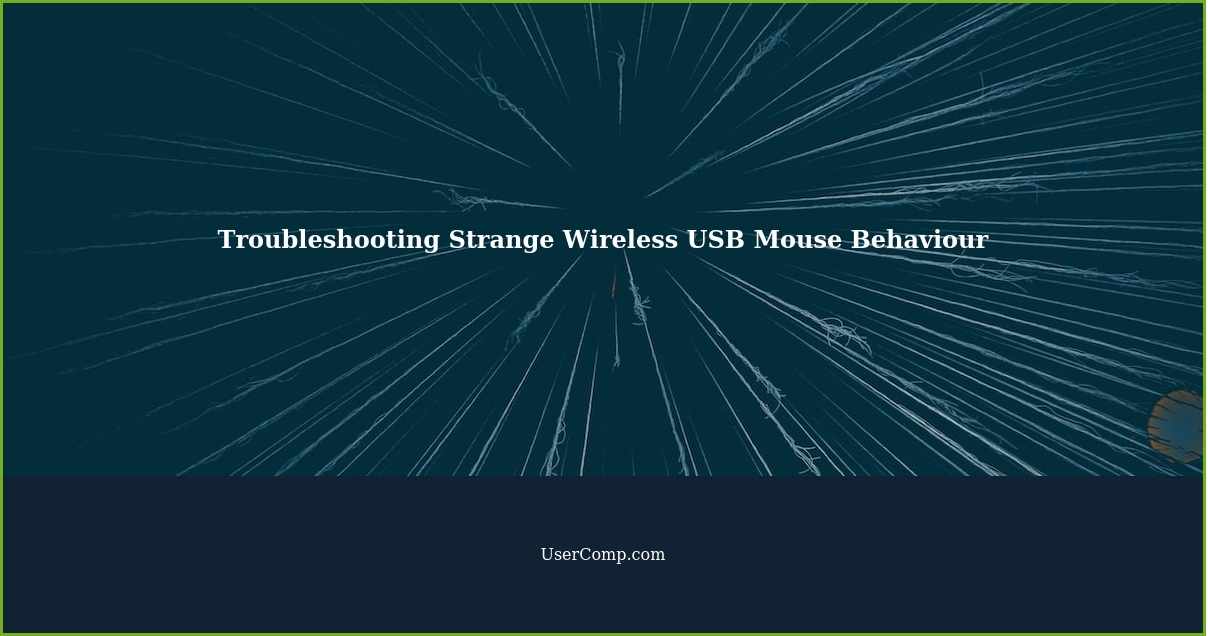 Troubleshooting Strange Wireless USB Mouse Behaviour