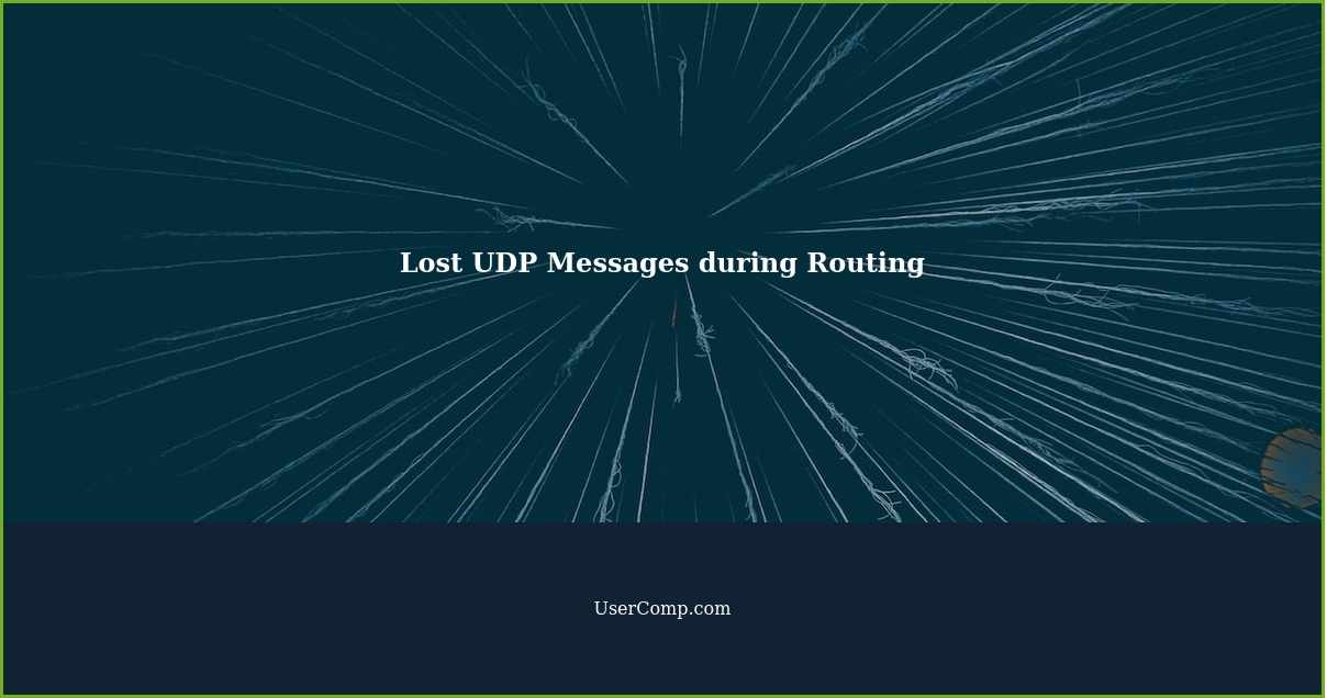 Troubleshooting Lost UDP Messages during Routing