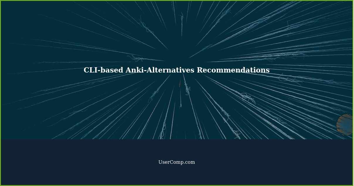 CLI-based Anki-Alternatives Recommendations