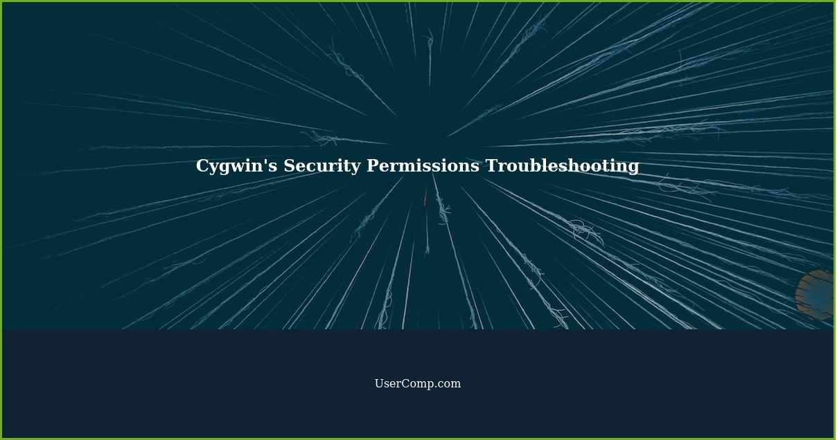 Troubleshooting Cygwin's Weird Behavior on Security Permissions