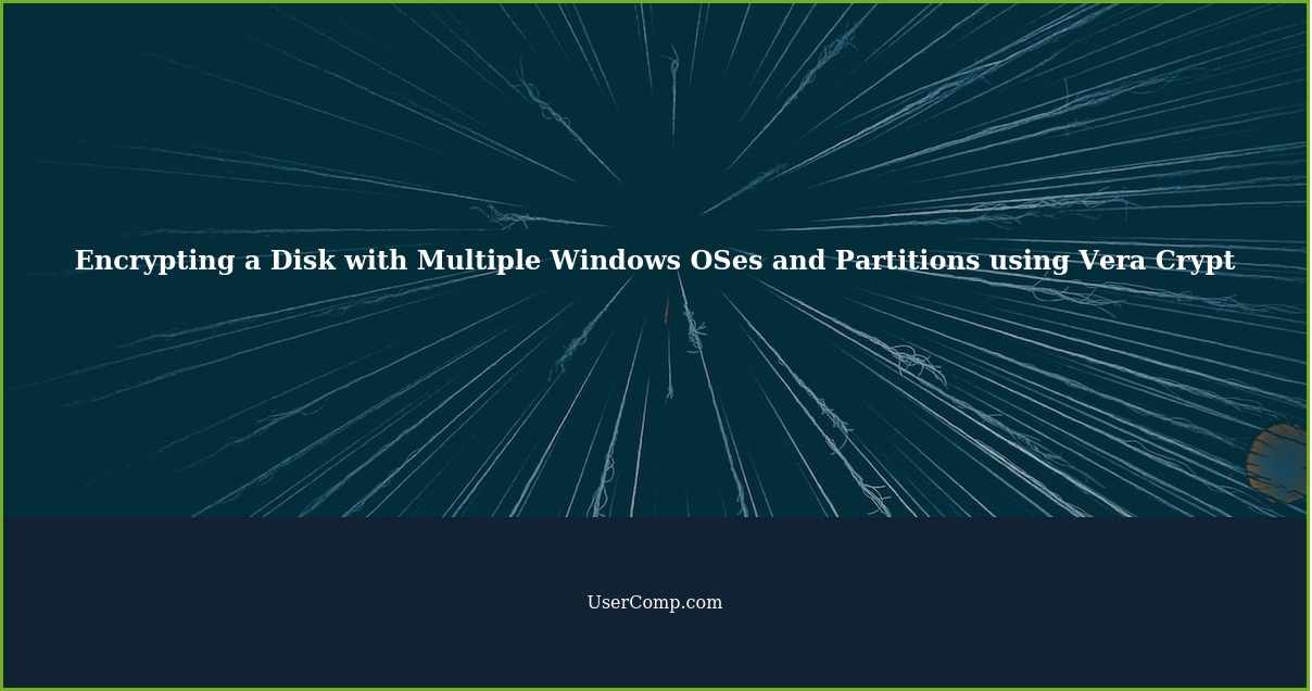 Encrypting a disk with multiple Windows OSes and partitions using Vera Crypt