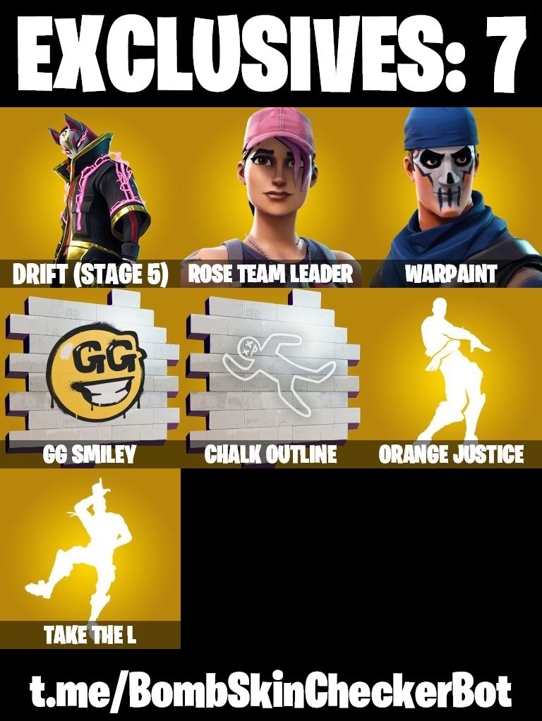 Fortnite Account ( PC / PSN ) (OG STW, Take The L, Rogue Agent) (15 Skins)