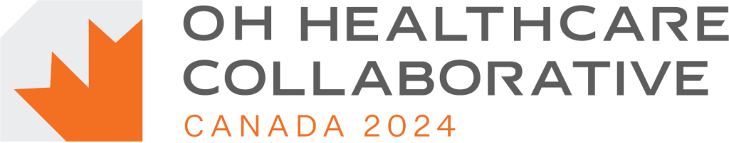 2024 Canadian Healthcare Collaborative logo in Orange in Grey