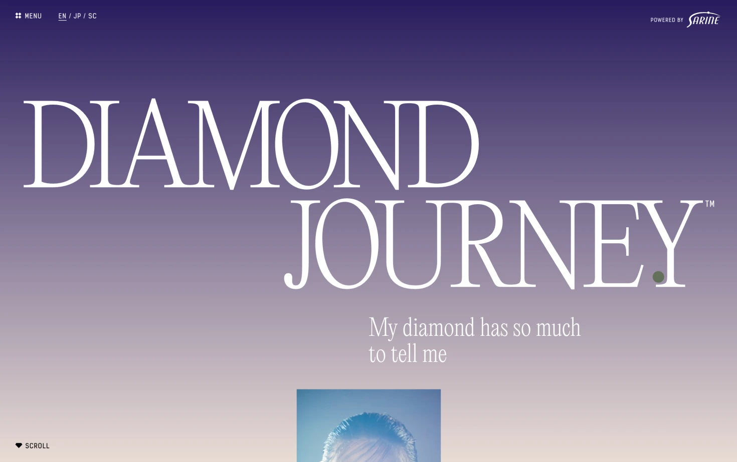 Diamond Journey provides an interactive educational experience detailing a natural diamond's lifecycle, from geological formation and sustainable mining to AI-powered craftsmanship and final authentication.