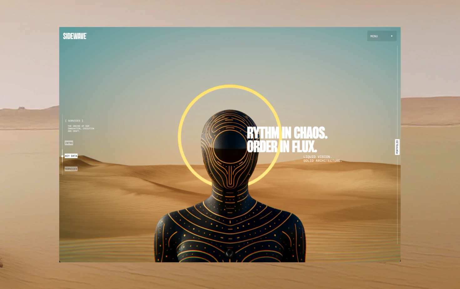 A website built as a system — Sidewave merges structure, motion, and technology into a refined, living digital experience.