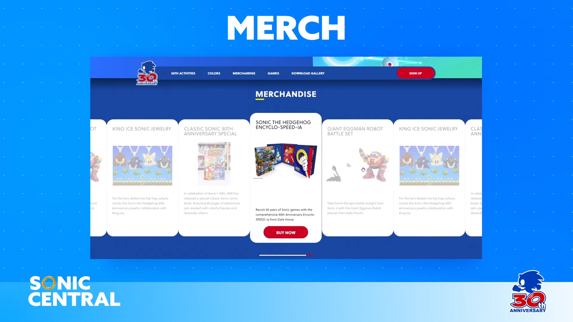 Sonic Central Merch