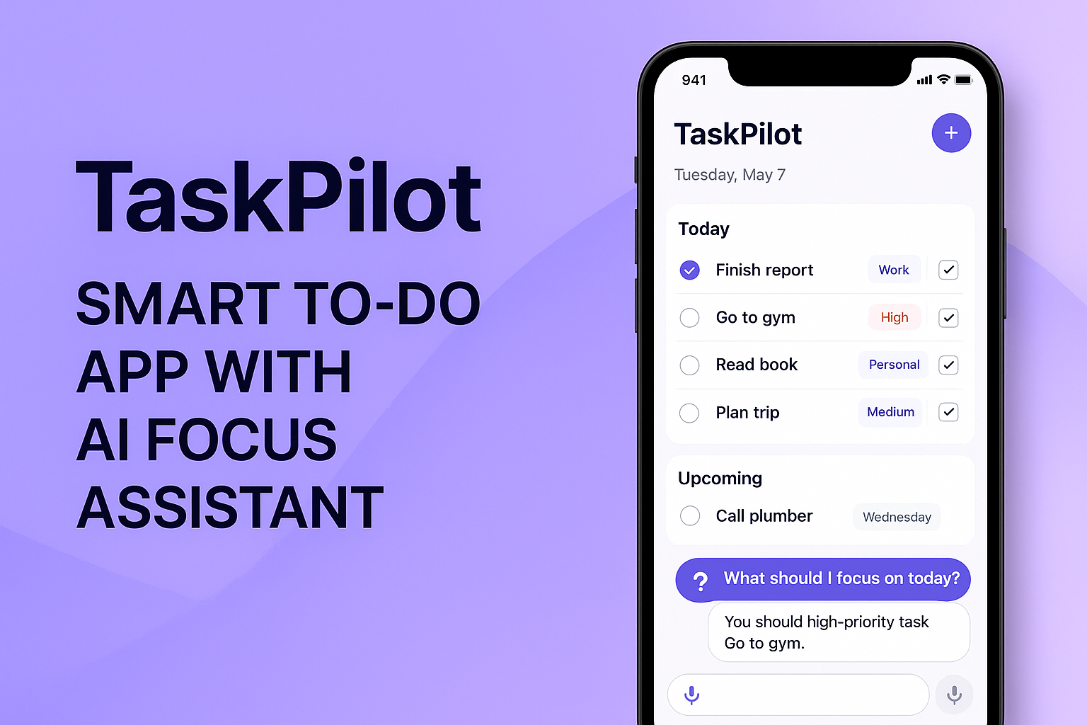 TaskPilot App Preview
