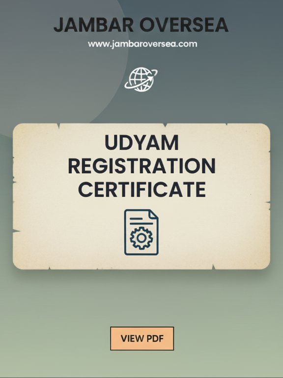 Udyam Registration Certificate
