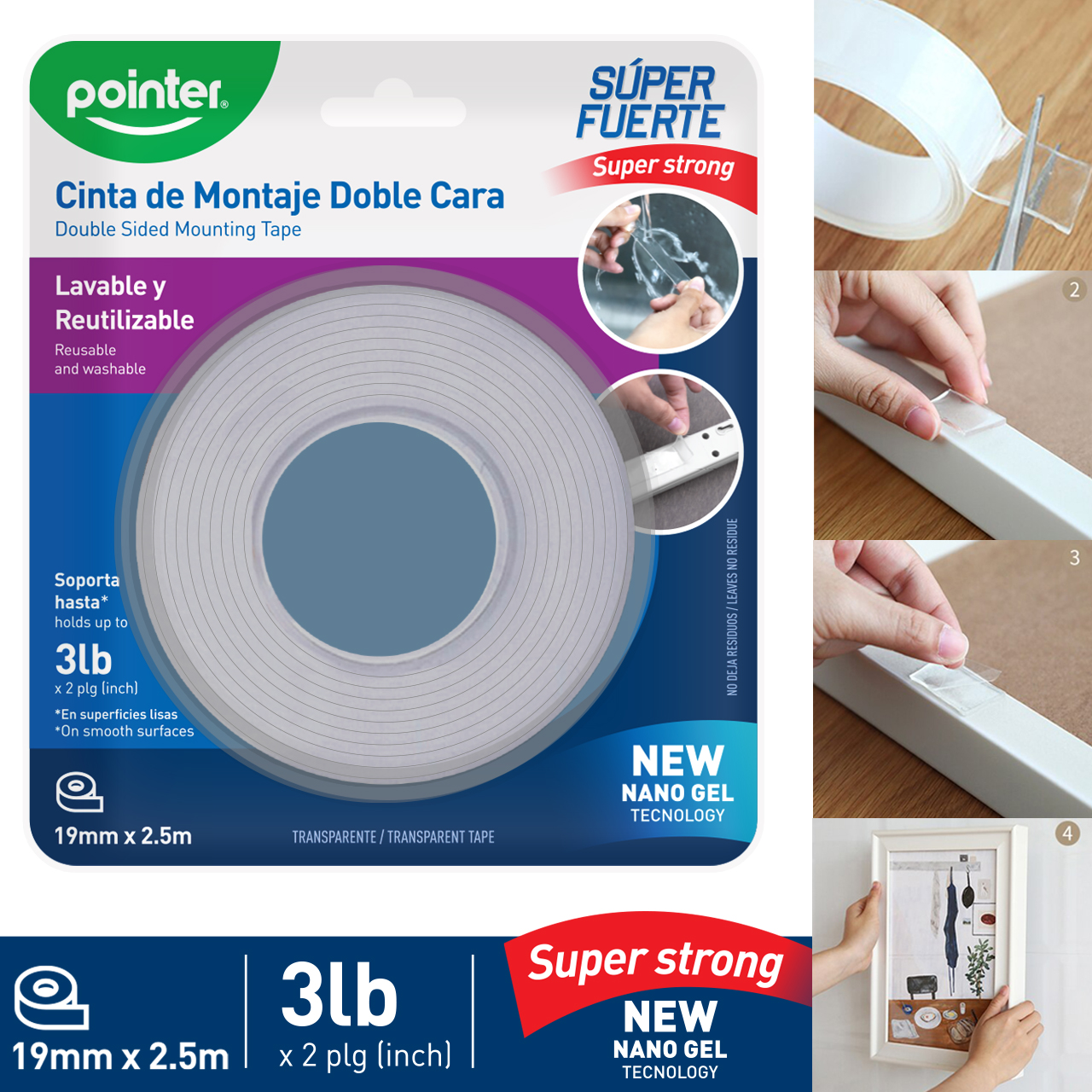 CINTA NANO GEL 19mmx2.5m