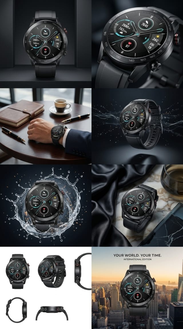 تصميم اعلان لساعة هواوي