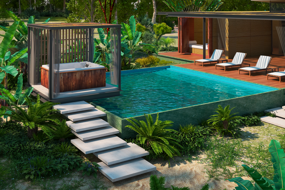 Spa y jacuzzi exterior: diseño, tecnología y bienestar al aire libre