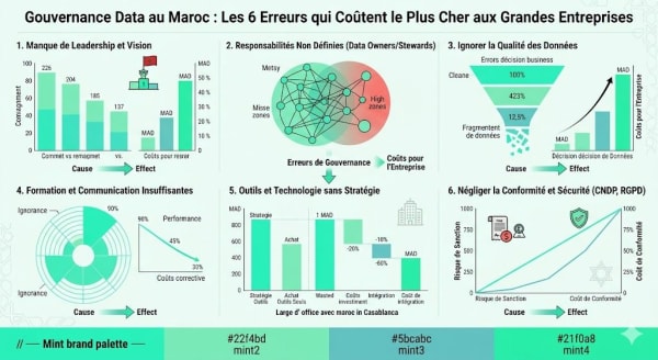 Gouvernance Data au Maroc : Les 6 Erreurs qui Coûtent le Plus Cher aux Grandes Entreprises