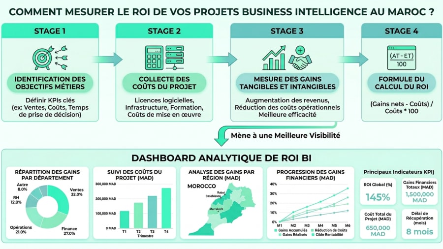 Comment mesurer le ROI de vos projets Business Intelligence au Maroc ?
