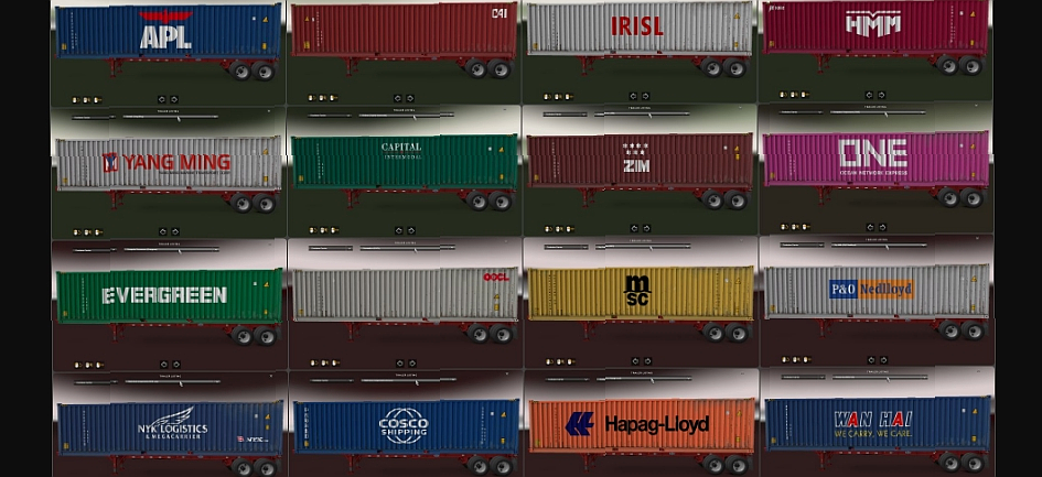 МОД Shipping Container Cargo Pack v2.4 ДЛЯ EURO TRUCK SIMULATOR 2