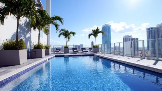 Commercial pool facility in Miami