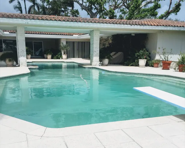 Residential pool in Miami