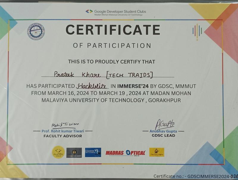 Hackblitz - Hackathon